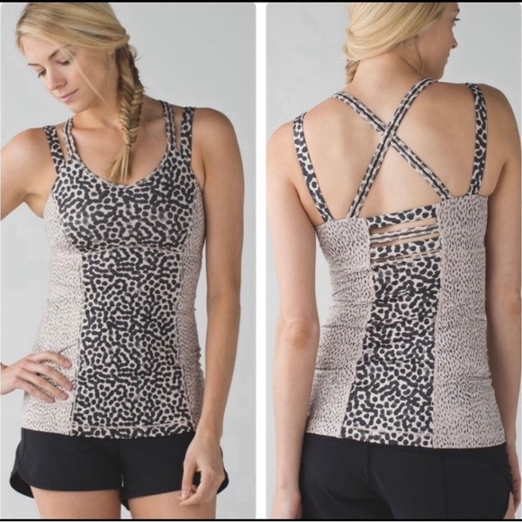 Lululemon Leopard Workout Tank - Picture 1 of 5